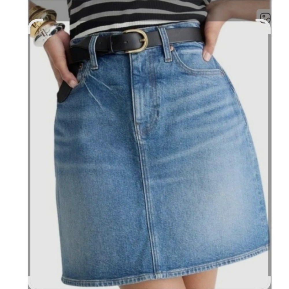 J. Crew Denim Skirt Women's Size‎ 6 A-Line Mini Casual Classic Blue Jean NWT $90